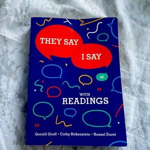 They Say, I Say book with readings
